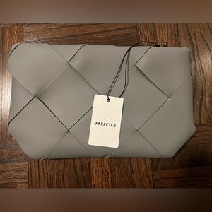 BNWT Bottega Venetta large maxi Intrecciato clutch bag